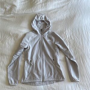 The North Face Women's Light Gray Hooded Ski Jacket